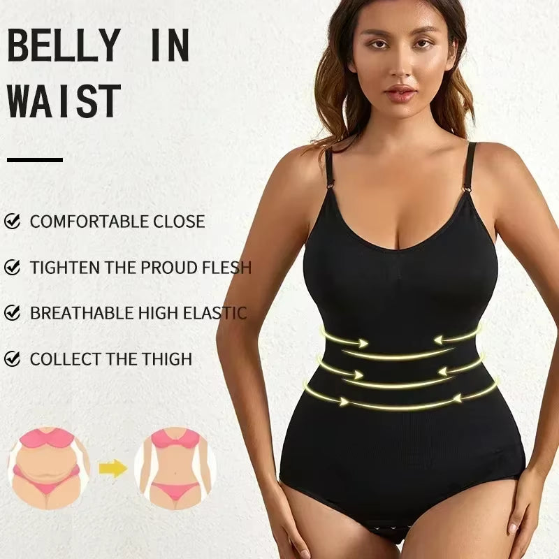 XS-3XL Solid Color Seamless Shaping Shapewear Bodysuit Tummy Control Butt Lifting Slimmer Body Shaper Women Underwear Shapewear